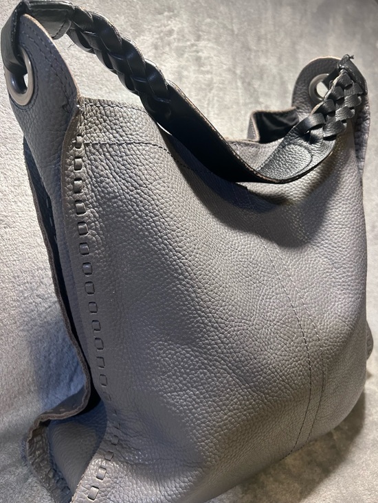 Lucky Brand Francoise Pebbled Leather Woven Strap Shoulder Bag - Picture 4 of 12